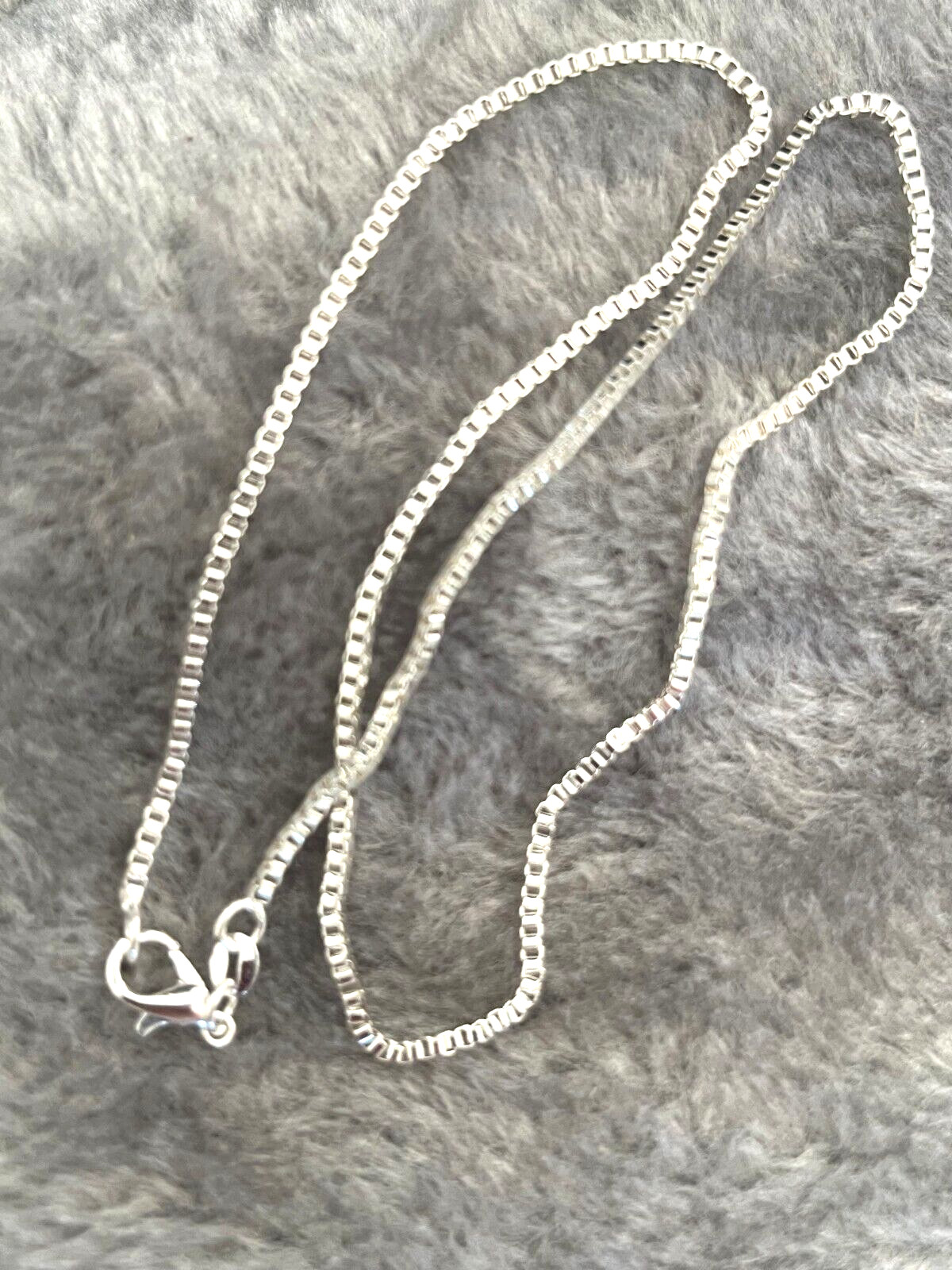 Very Nice 925 Silver Plated Box Chain 2mm Wide 20″ Long Fast Free Shipping
