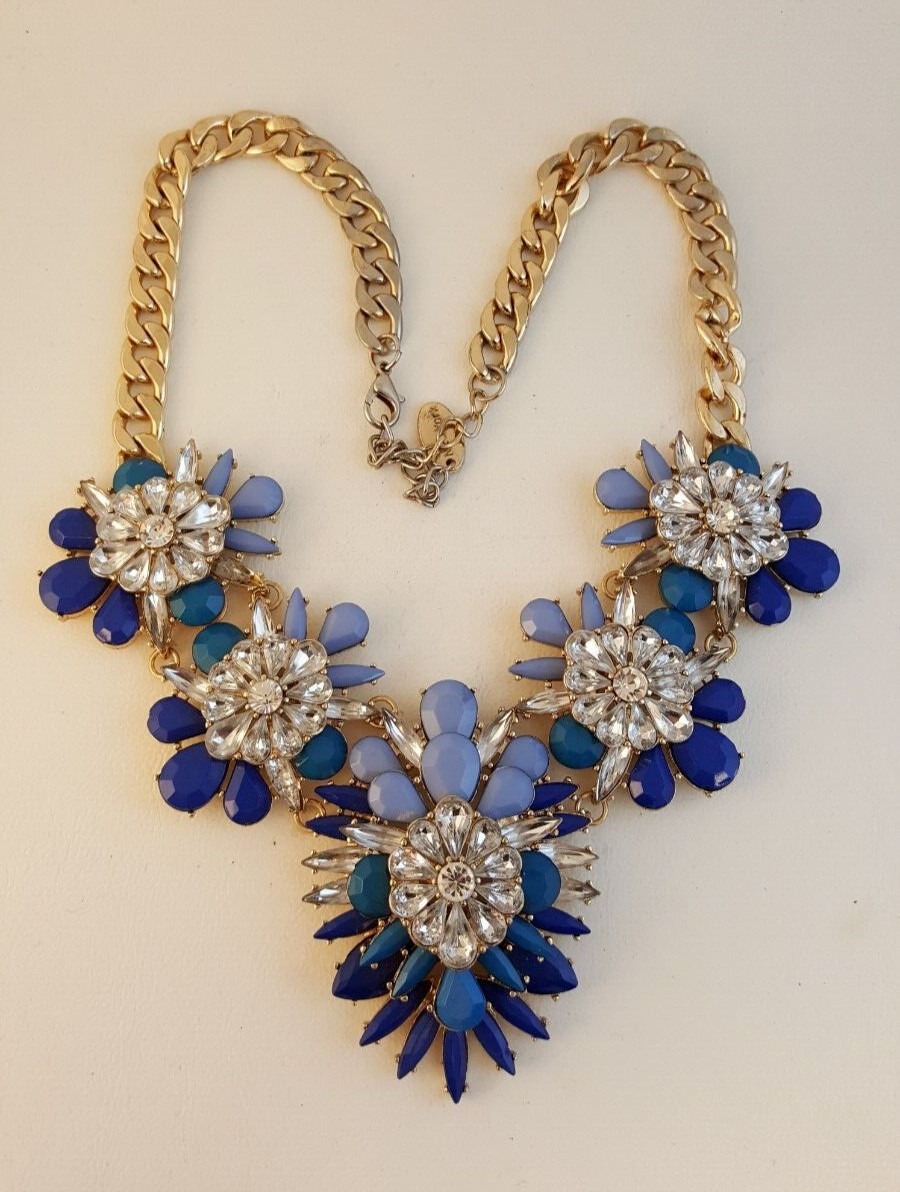 Cara New York costume necklace blue statement