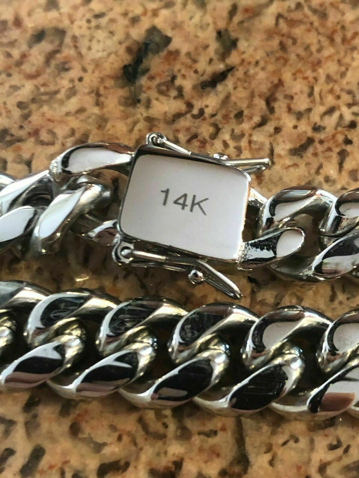 Men’s Miami Cuban Link Chain Or Bracelet SOLID Stainless Steel 8MM-14MM