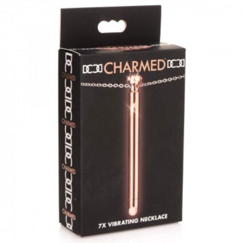 Charmed Silver 7X Vibrating Y Necklace for Women- Rose Gold