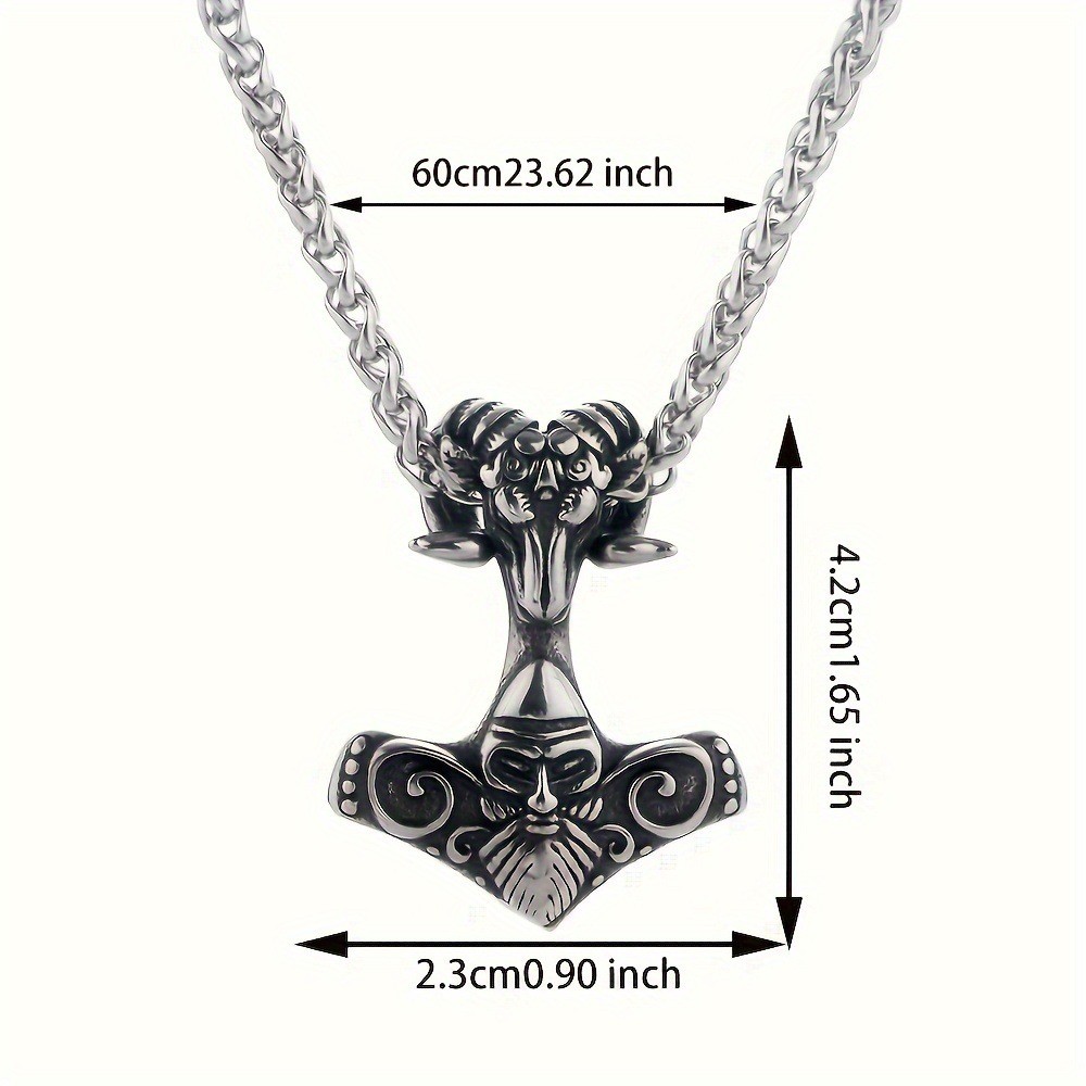 Zinc Alloy Animal Relief Vintage Pendant Necklace Men’s Personalized Accessories