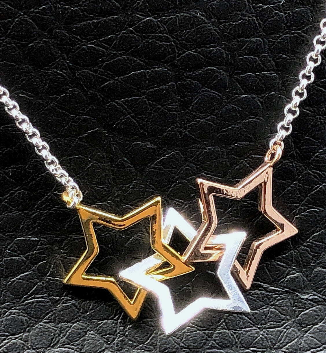 Katie Loxton Necklace 18 inch FLORENCE STARS Multi Gold Silver Plated Dainty NWT