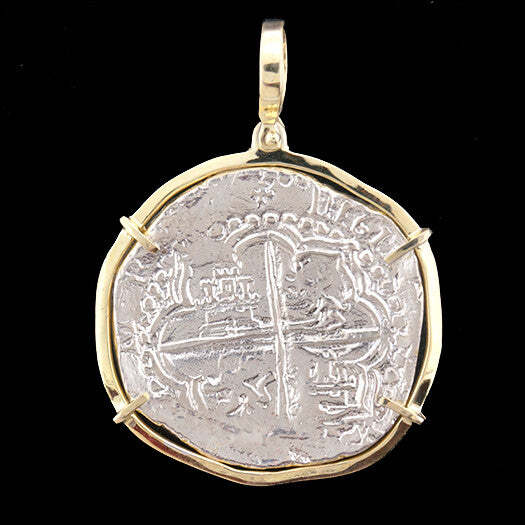 Atocha Sunken Treasure Jewelry – Extra Large Potosi Silver Coin Pendant