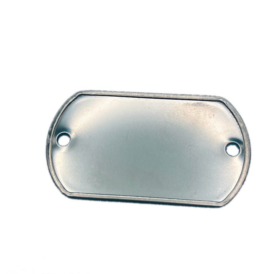 Military ID Dog Tags Stainless Steel Personalized Custom Embossed Army
