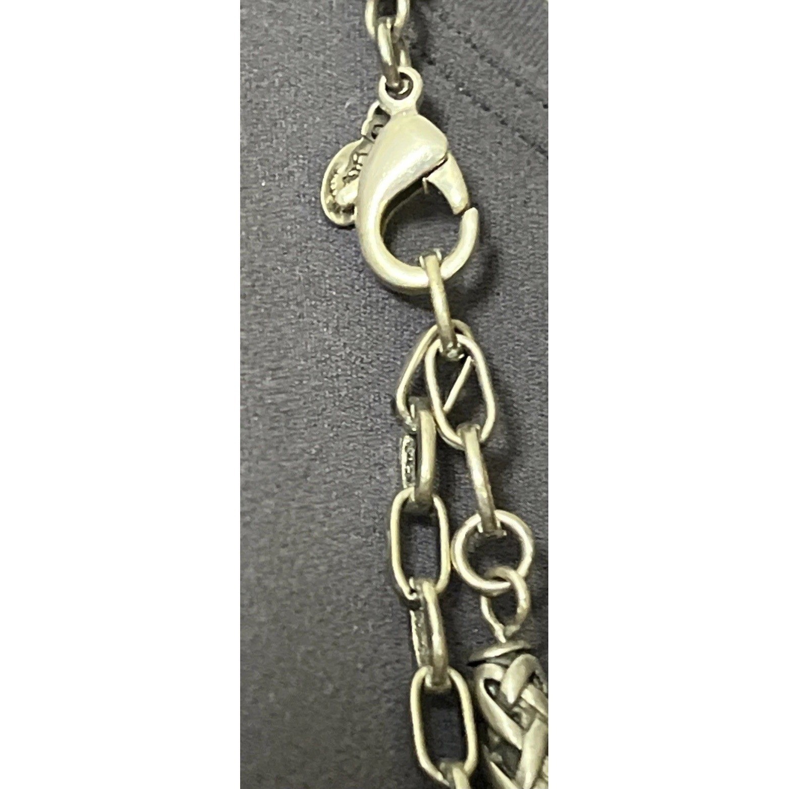 Premier Designs Necklace Multi Color Glass Acrylic 36″ Silver Tone Costa Rica