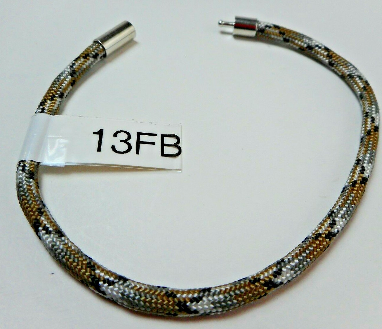 Braided Choker Necklace Bracelet Anklet Silver Stainless Steel Clasp Lightweight