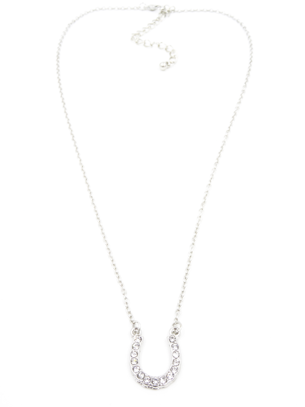 Beautiful New Rhinestone Lucky Horseshoe Necklace #N2255NT