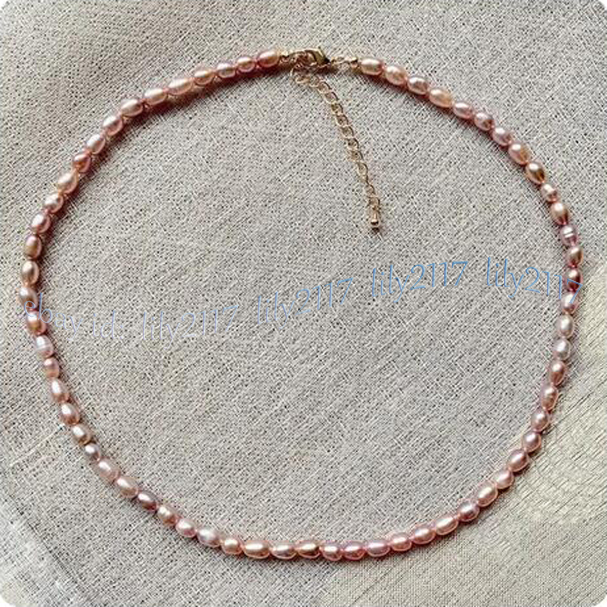 Small 4-5mm Real Natural Multicolor Freshwater Baroque Pearl Necklace 14-48 inch