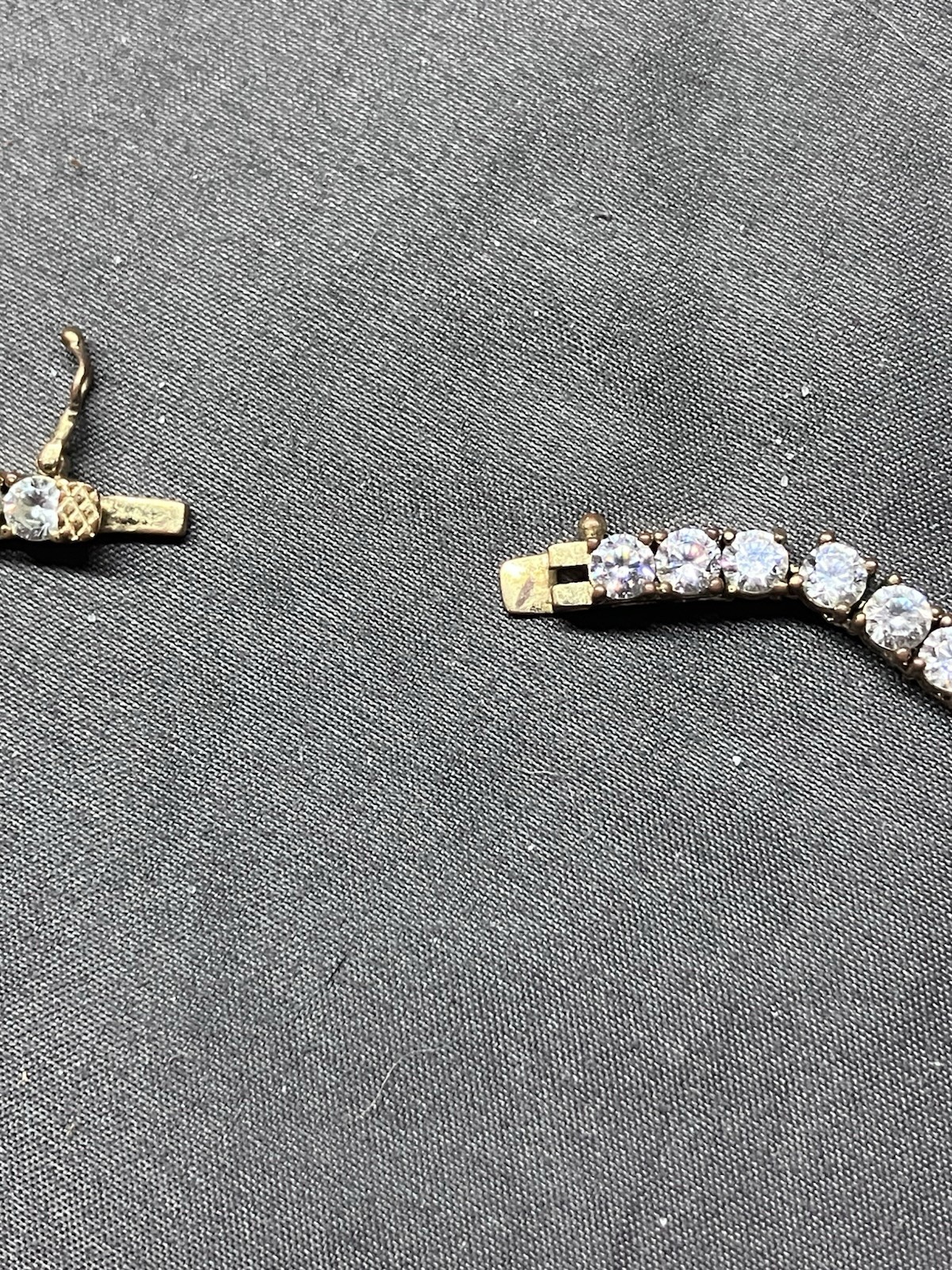 Womens/Mens Cubic Zirconia Tennis Necklace 22inch Very Reflective!4mm cz 40gm wt