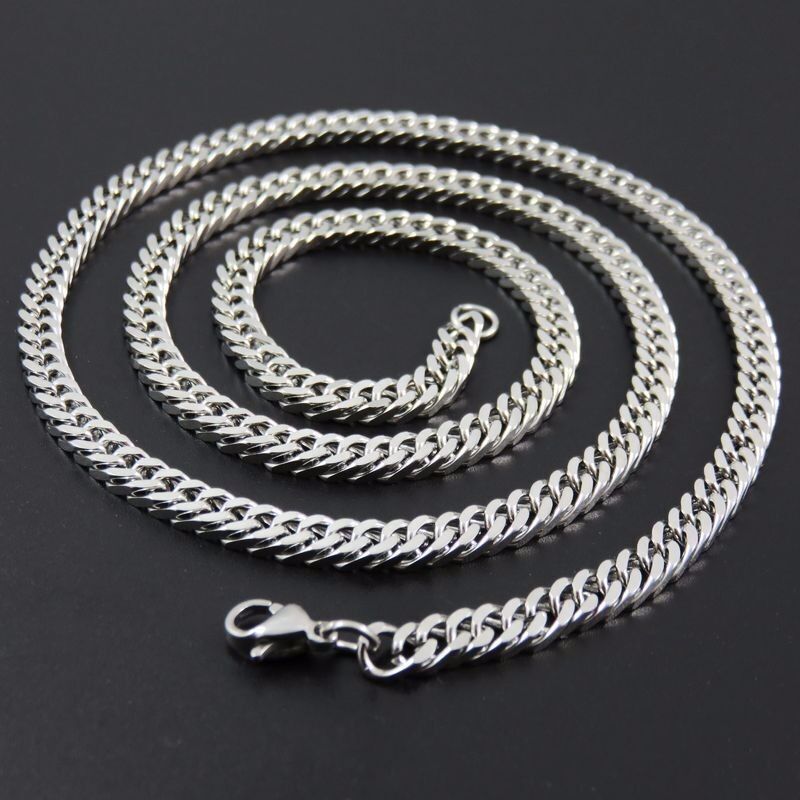 3/5/7/9/11.5mm Men Women Stainless Steel Curb Braided Cuban Chain Diamond Cut