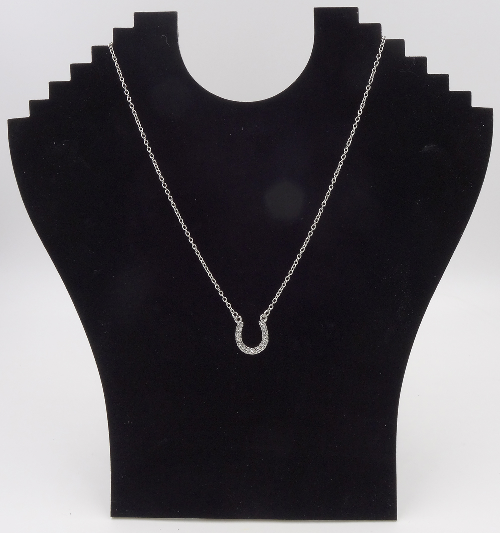 Beautiful New Rhinestone Lucky Horseshoe Necklace #N2255NT
