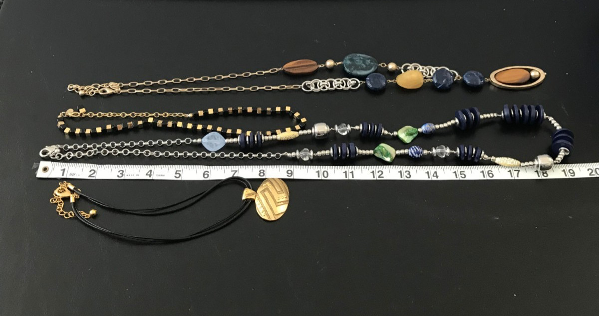 Chico’s Brand Lot of 4 Fashion Necklaces Good condition Wearable