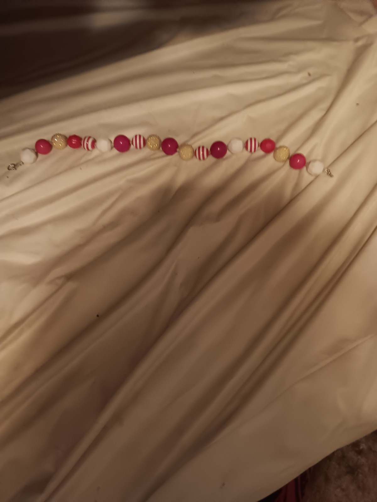 a beaded necklace