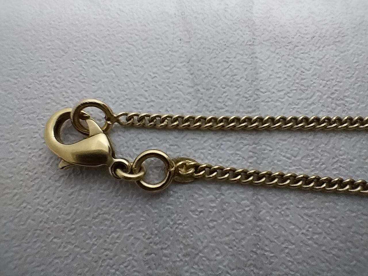 Auth CHANEL No.5 Coco Mark Necklace Accessory Rhinestone Metal Made in Italy