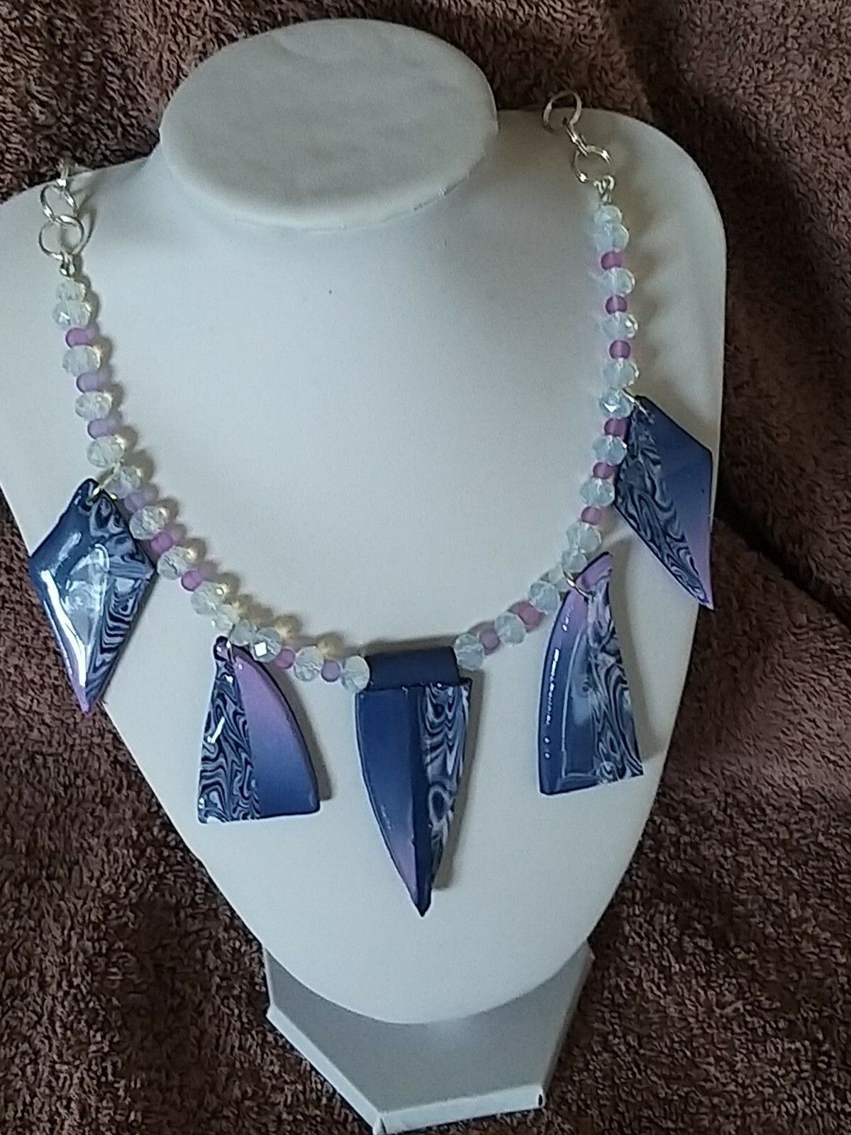 This Lilac and purple Necklace is a one off exclusive to the buyer 