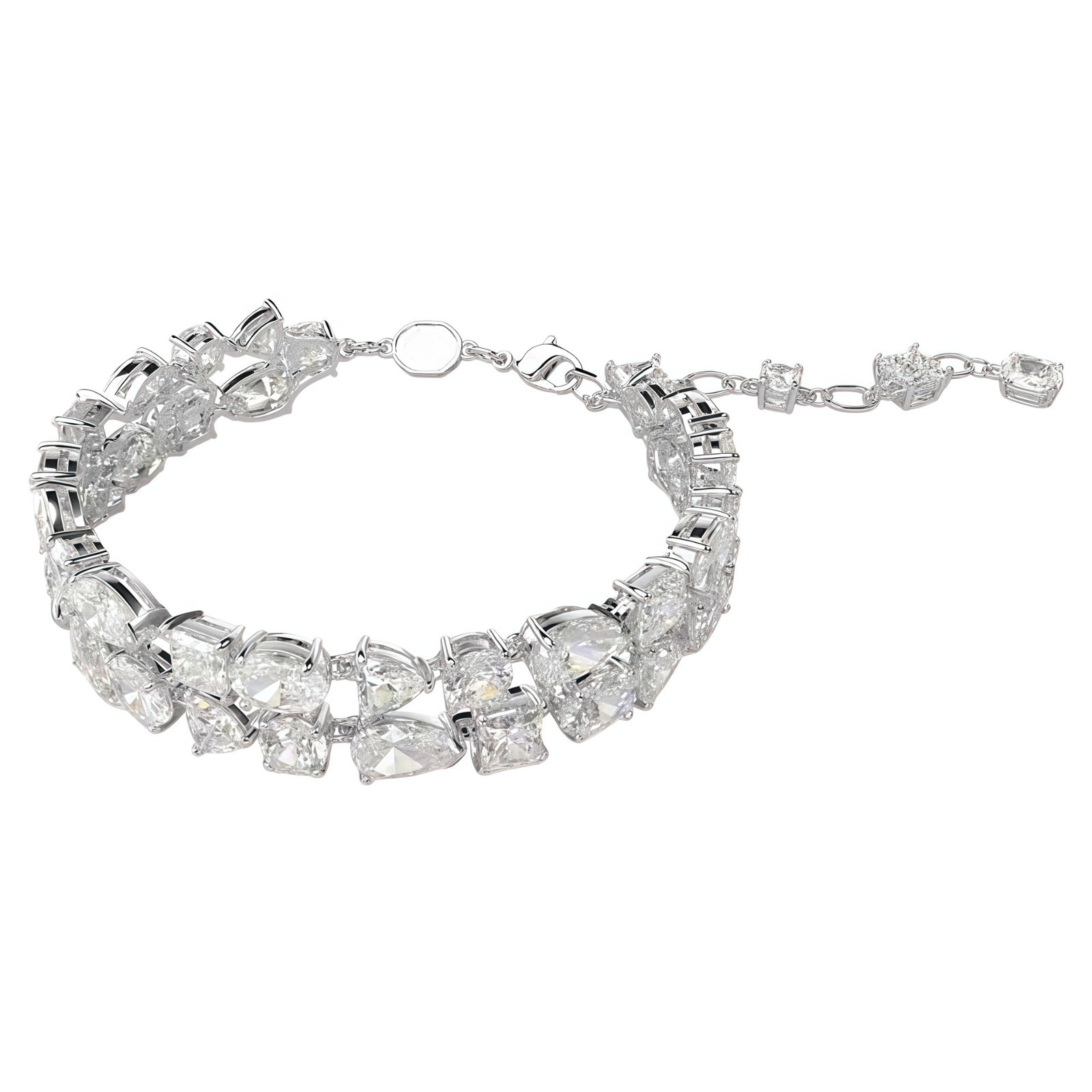 Swarovski Necklace bracelet – Luxury Heart-Shaped Inlay Jewelry for Women