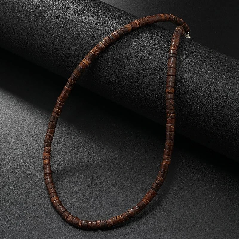 Puka Shell Beaded Necklace Men Summer Surfer Seed Necklace Seashell Beads Neckla