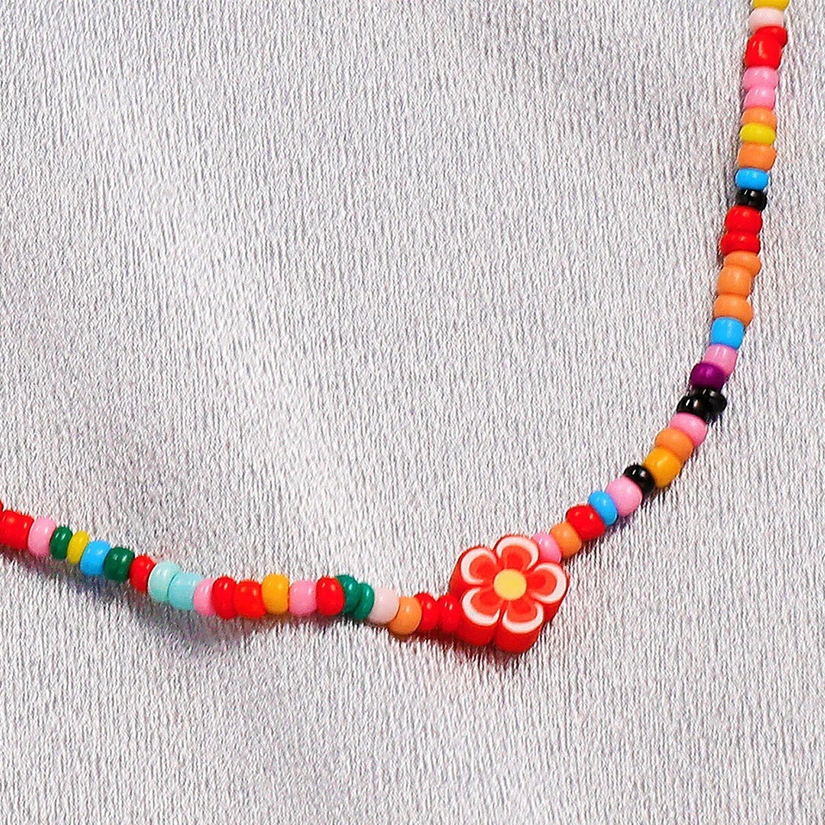 Bohemian multicolor Handmade Beaded Necklace casual jewelry For Women Y2K Style