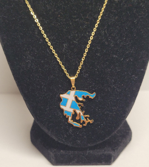 Greece stainless steel necklace