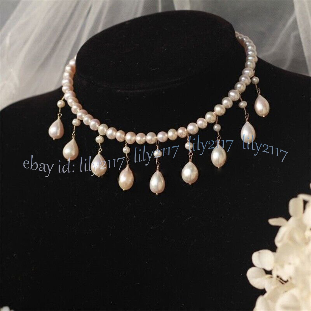Stunning South Sea Natural White Pearl Pendant Necklace 18inch 14k Gold Clasp