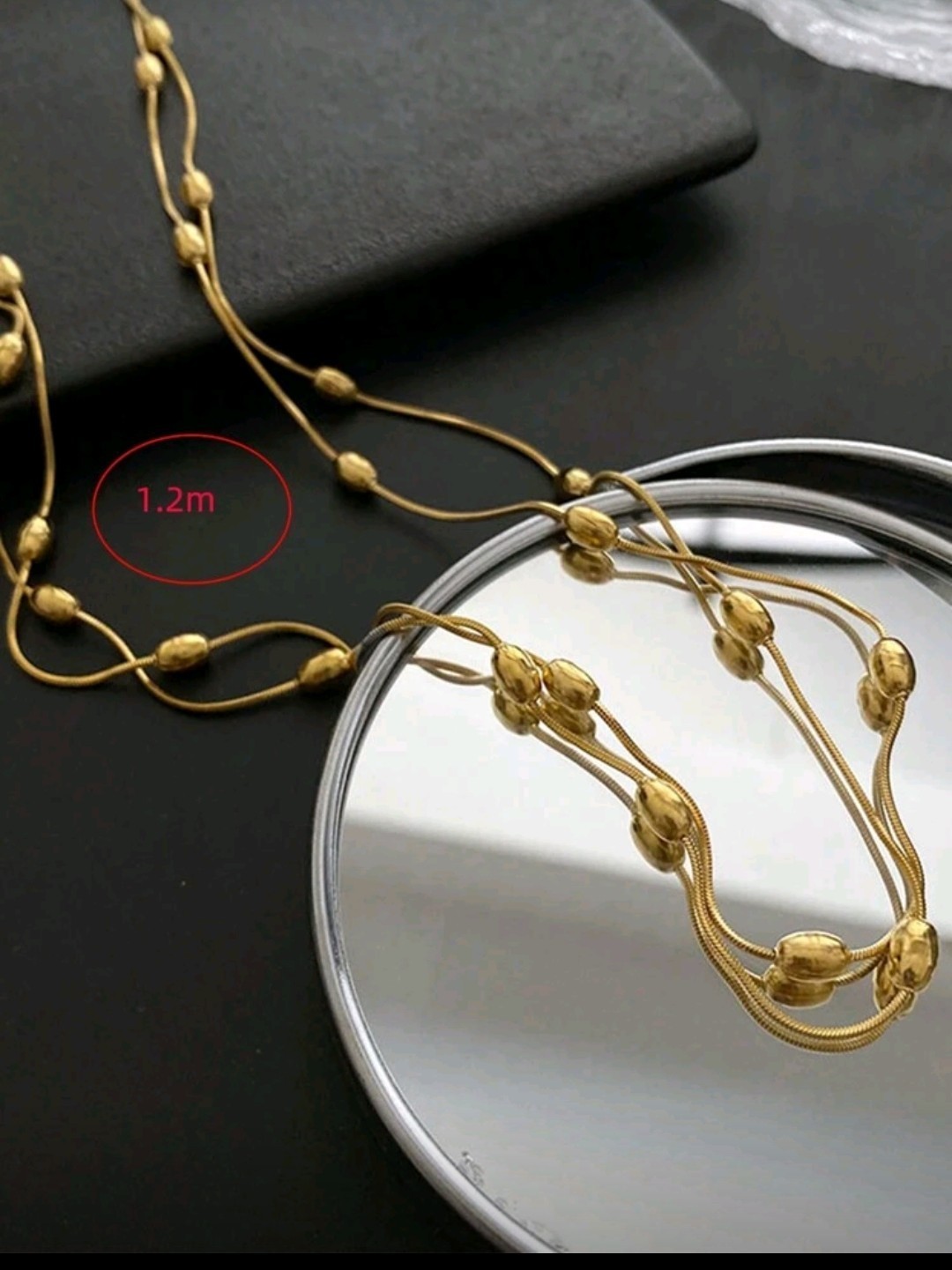 Gold plated Multi Layered Chain Necklace Chocker High Quality Fashion