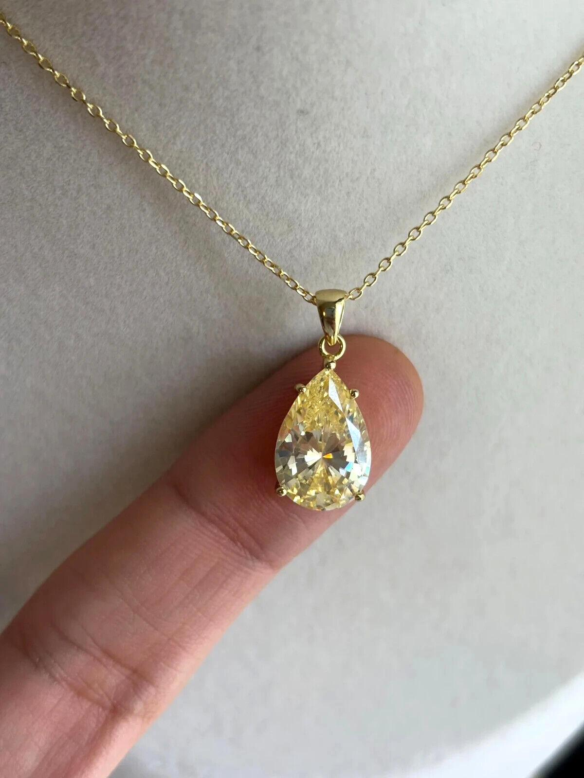 pendant for women Gemstone Yellow Gold Plated 925 Silver pendant gift for mother