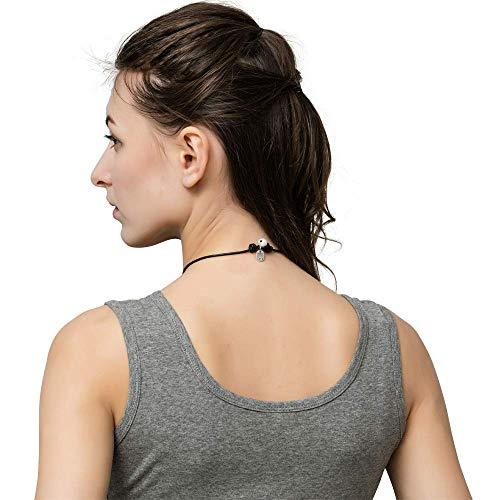Single Cultured Freshwater Pearl Choker Necklace -Genuine Black or Brown Leather