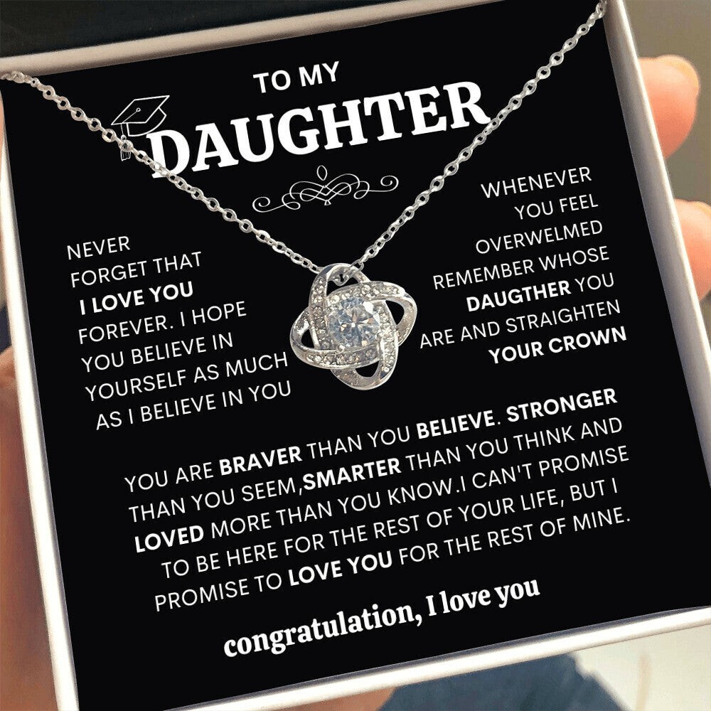 Daughter Necklace Gift for Daughter from Dad,cute Daughter Necklace gift