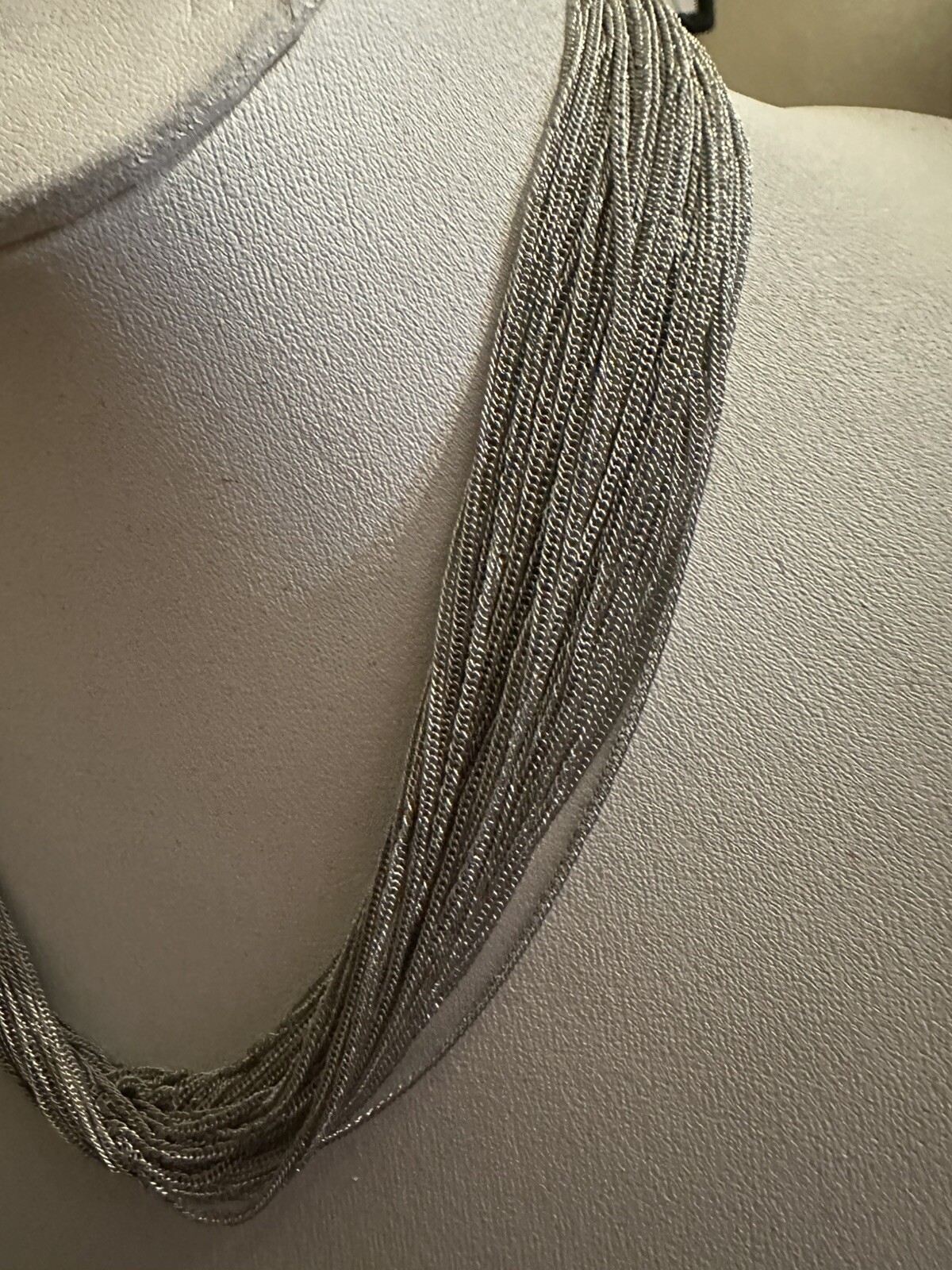 Multichain Silver Necklace