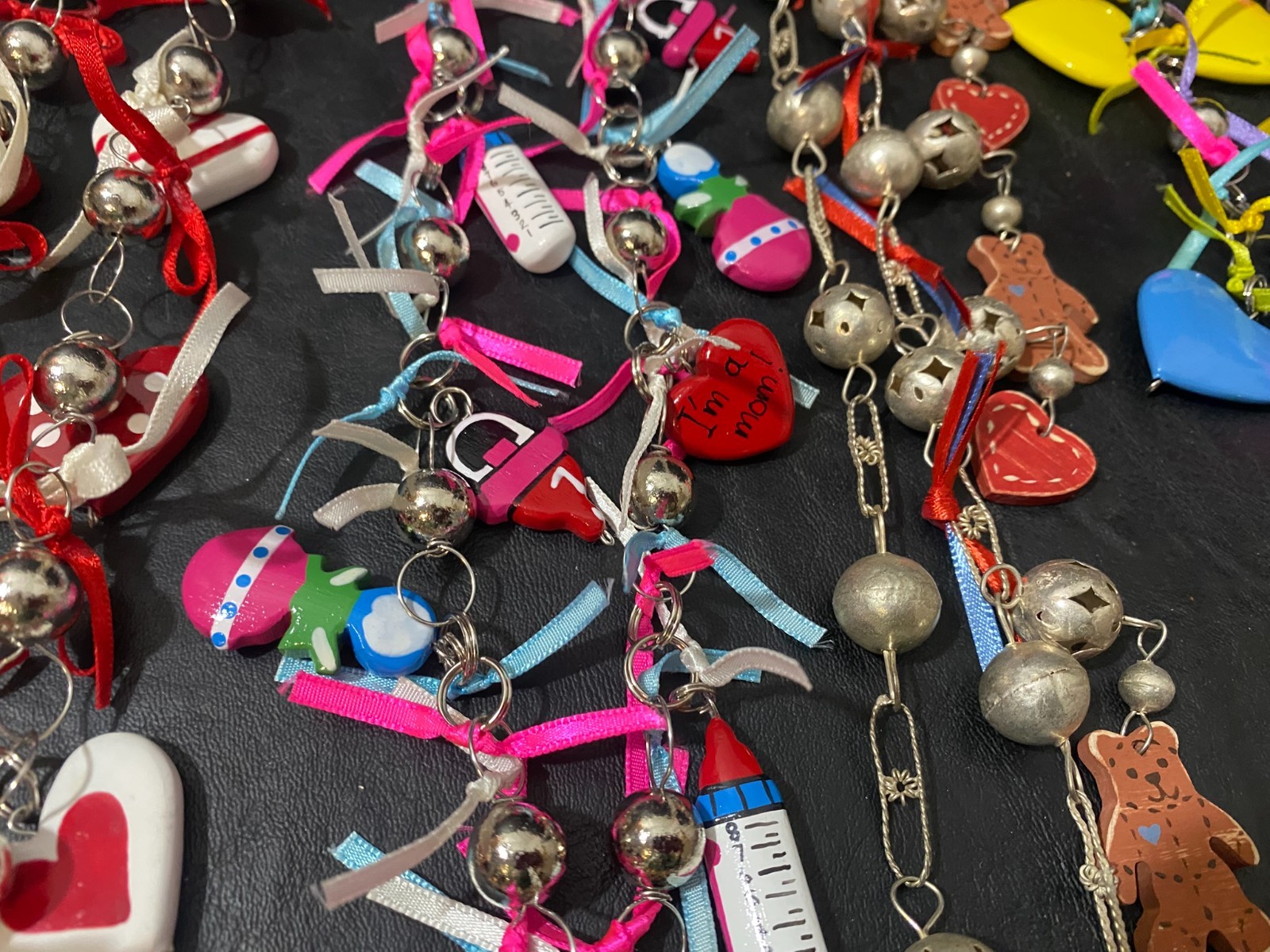 festive Necklace lot 30+ necklaces pendant chain charm many handmade holiday +