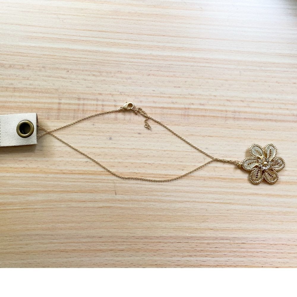 Anthropologie Fall Filigree pendant necklace new with tag