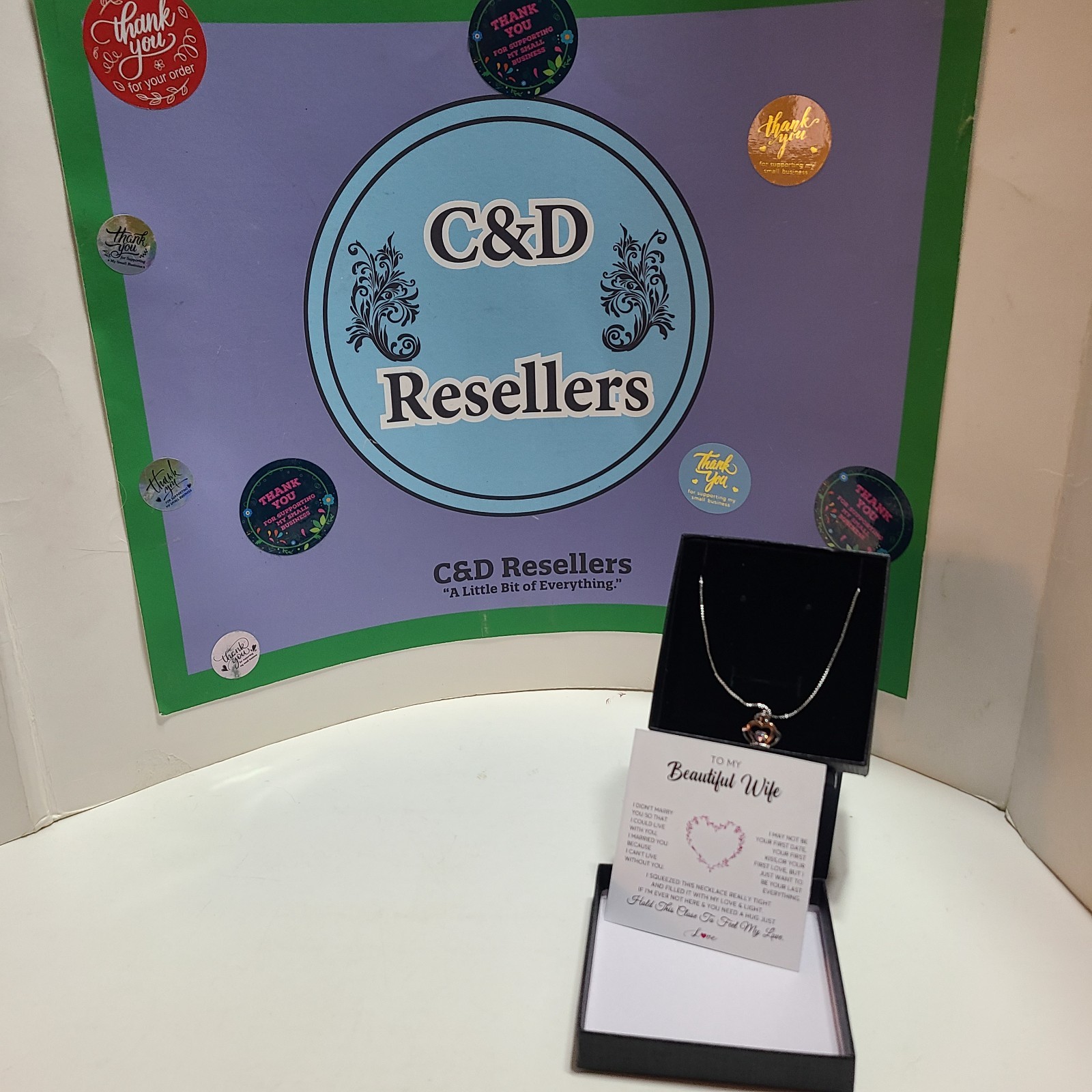 Beautiful Special Occasions Gift For Your Wife. Wonderful Message and Necklace