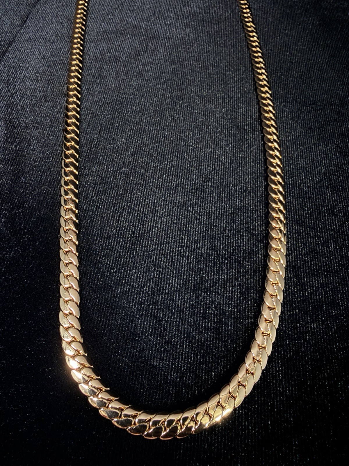 Miami Cuban 30in 6.5MM 14K Stamped Gold Filled necklace w/Box Lock. BRAND NEW
