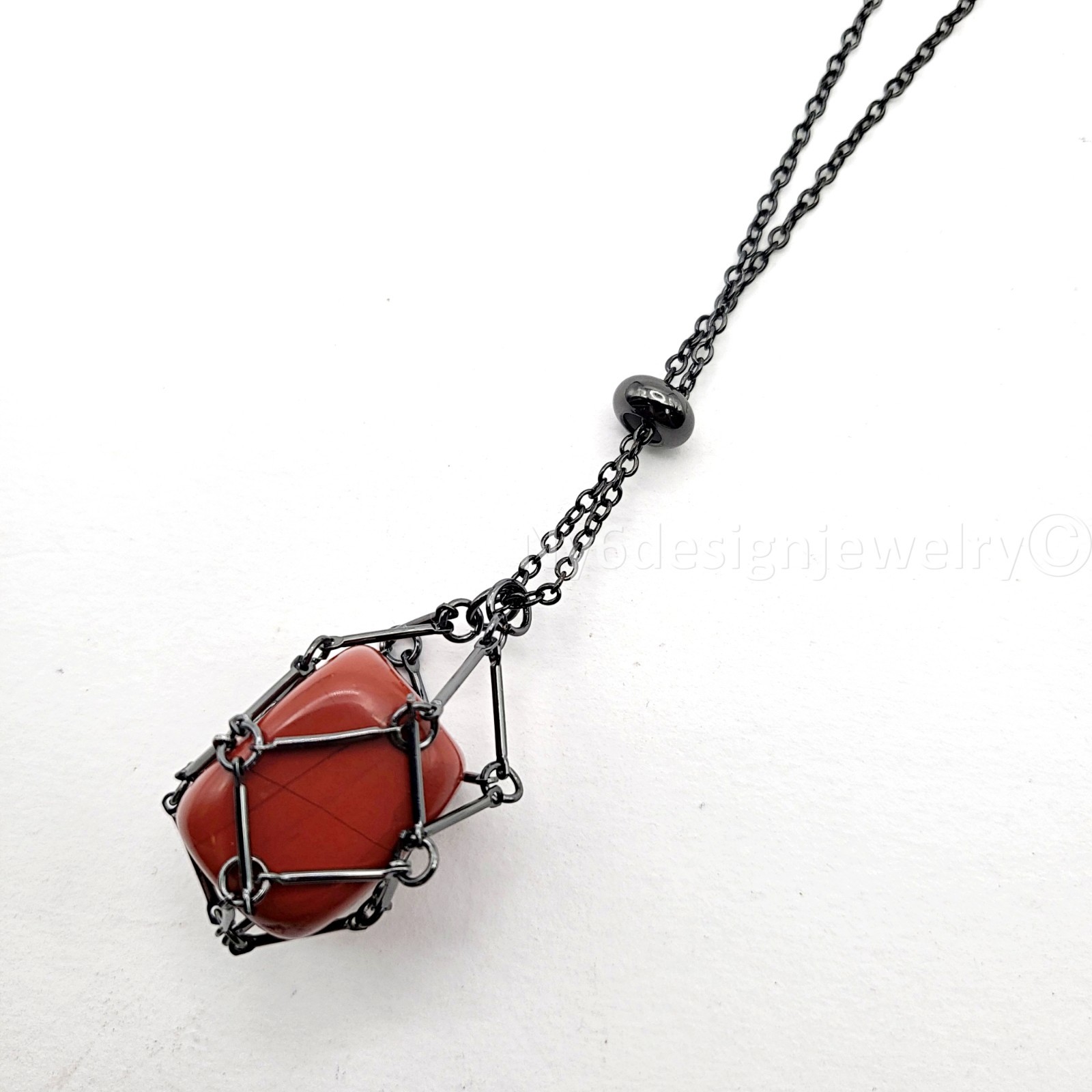 Crystal Stone Holder Necklace Adjustable Crystal Cage Necklace Gemstone Pendant