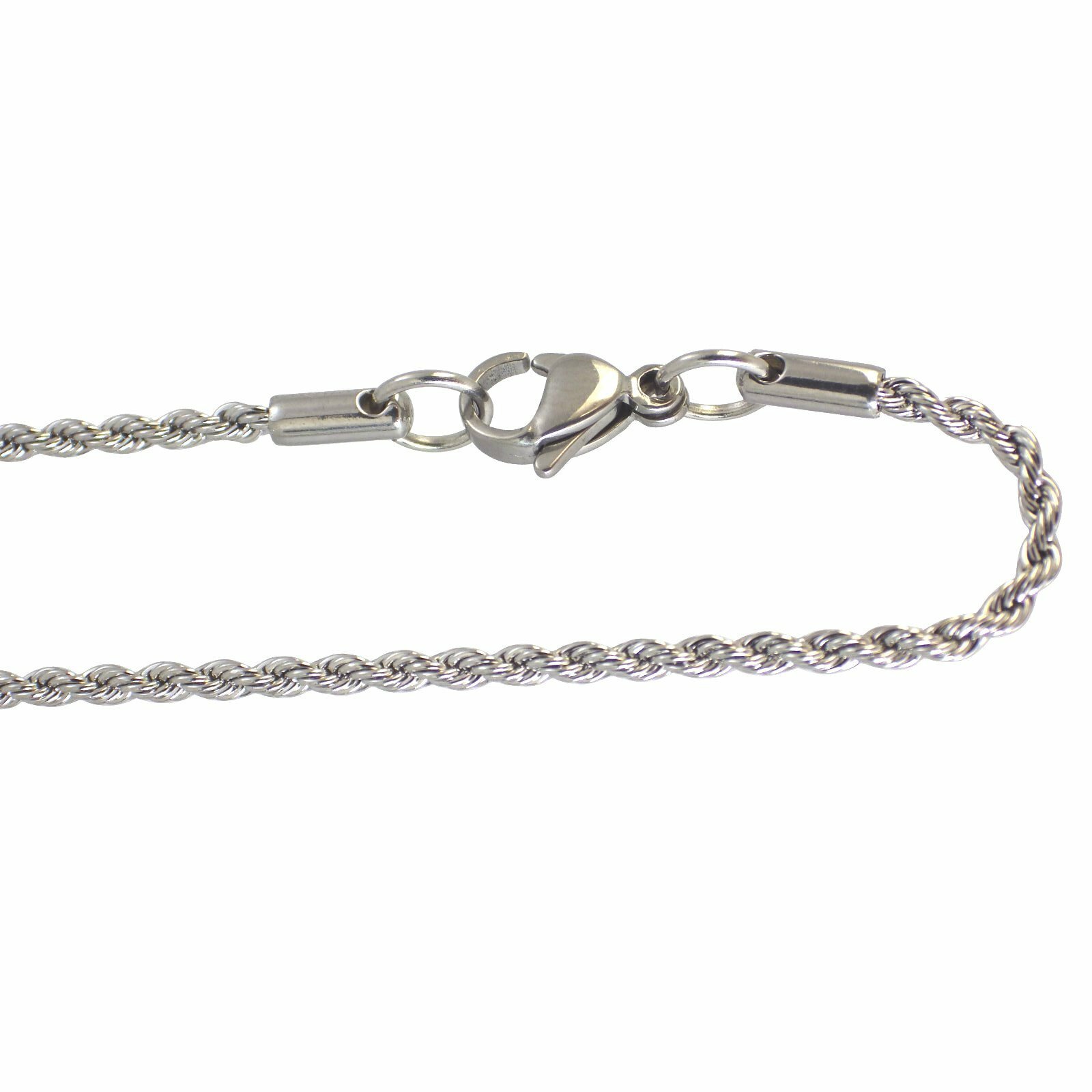 Rope Chain Necklace Surgical Stainless Steel 18-30 inch 5mm Hypoallergenic