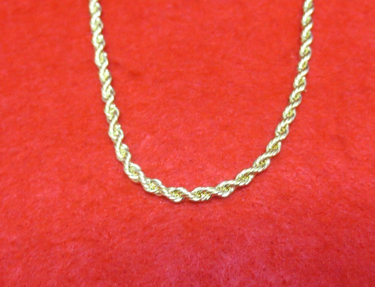 14KT GOLD PLATED 24″ 4MM ROPE FRENCH STYLE CHAIN NECKLACE WITH MAGNETIC CLASP