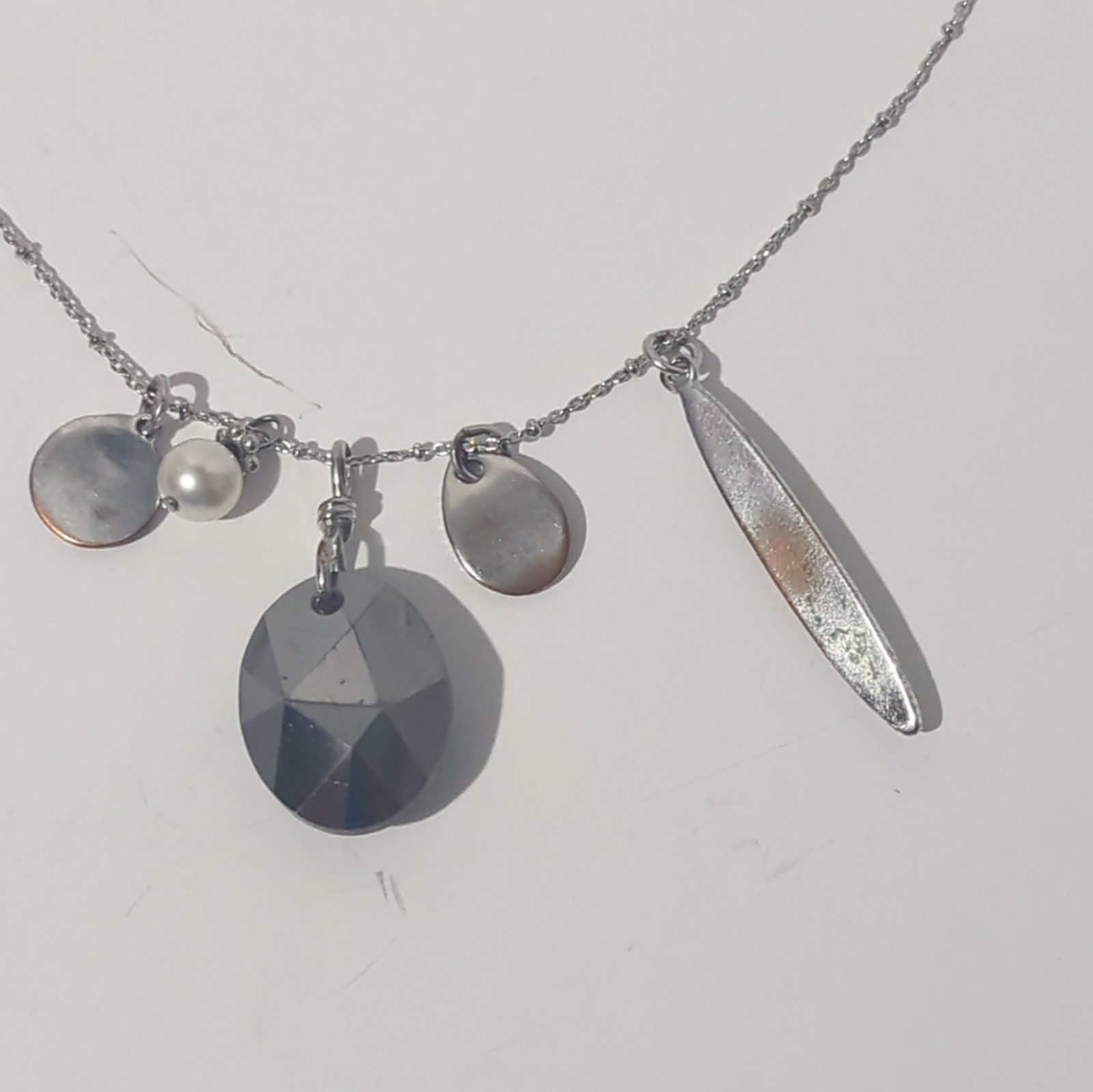 RARE Touchstone Crystal Swarovski KAPUTT Charm Necklace Double Take Earrings