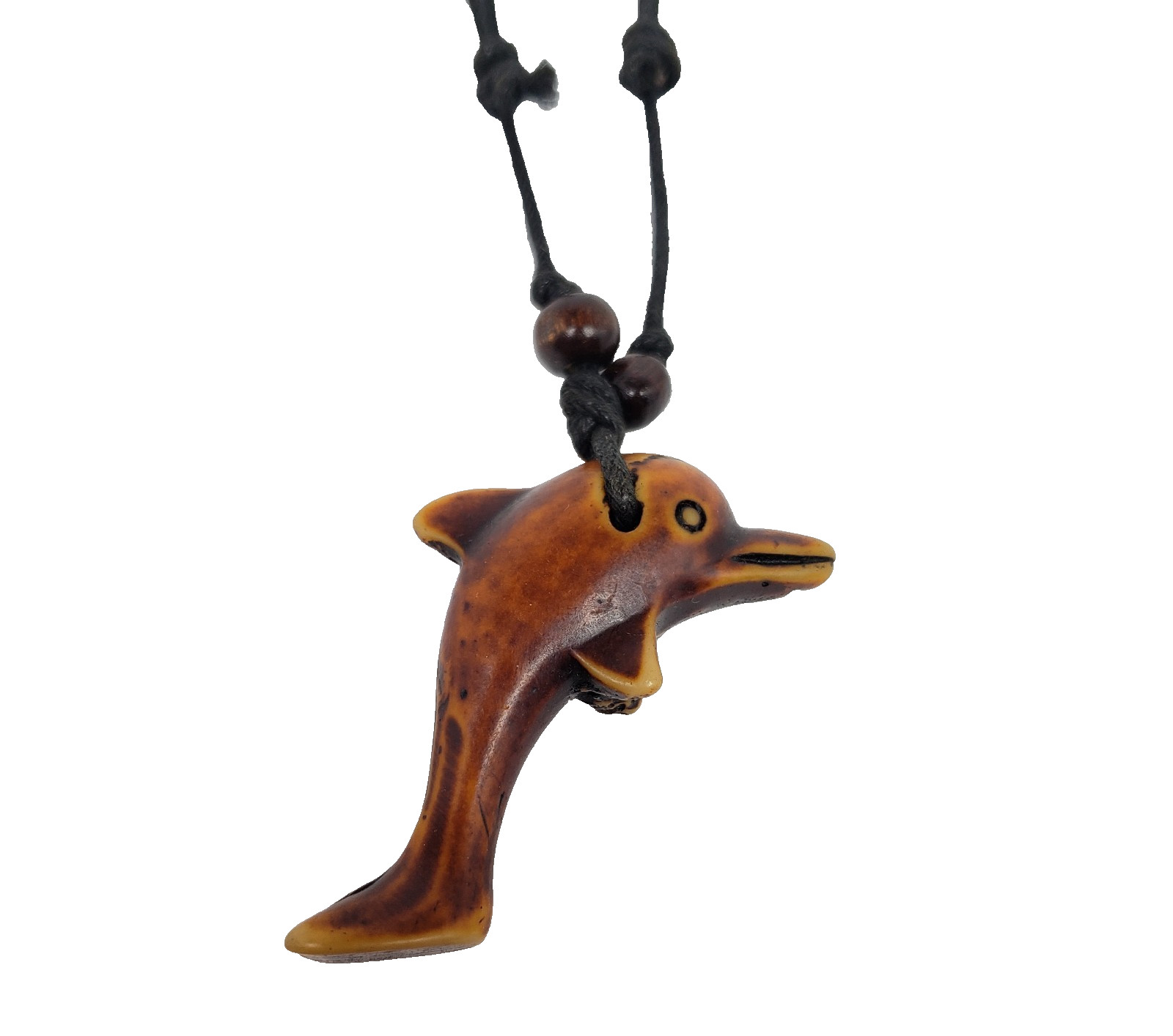 Vintage Adult Fashion Brown Dolphin Tribal Adjustable Pendant Necklace 027