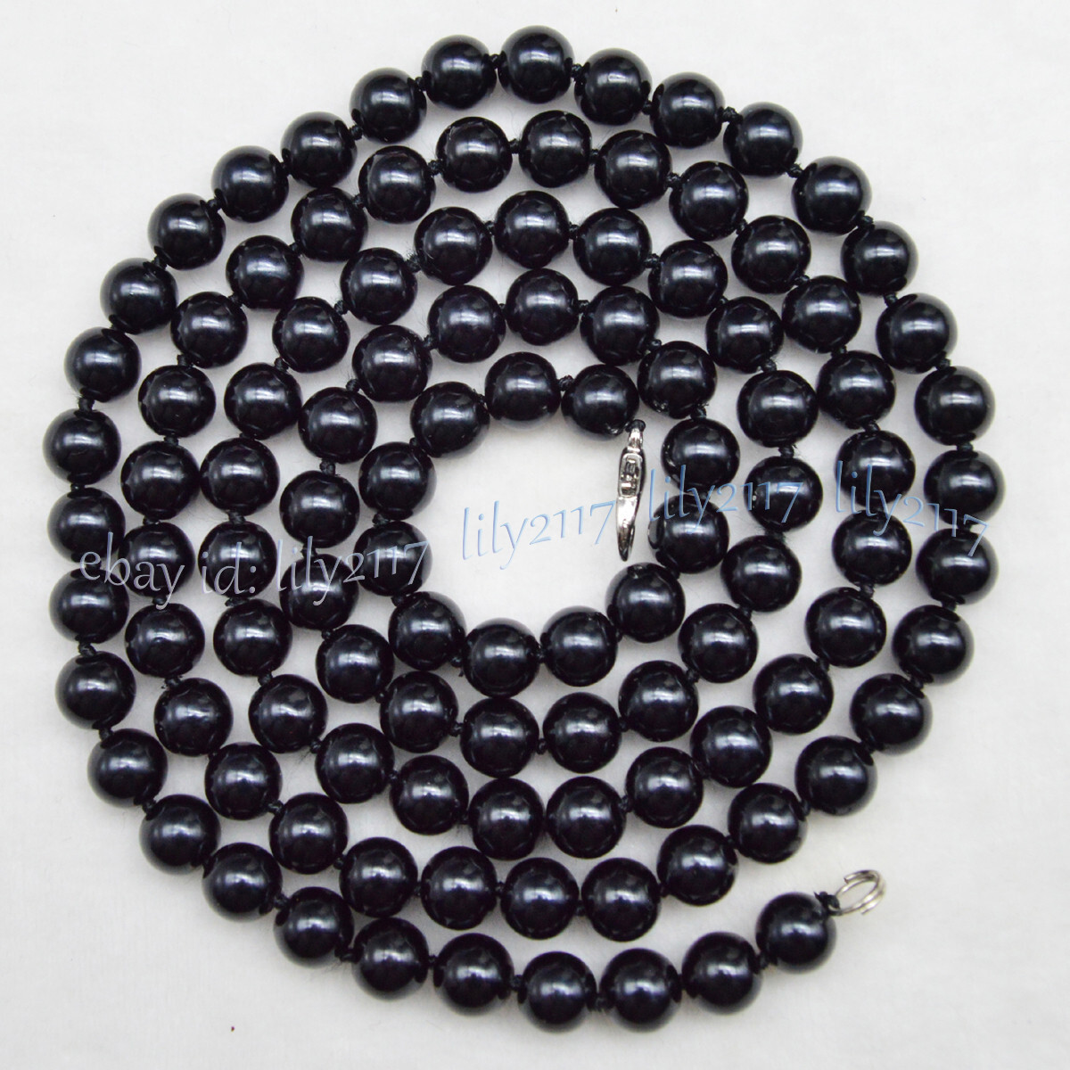 Fashion 8/10/12mm Multi-Color South Sea Shell Pearl Round Beads Necklaces 36”