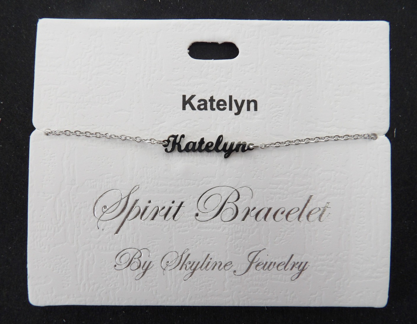 Spirit Bracelet Personalized Name Charm Nickel Free Adjustable 6.5″ to 8.5″