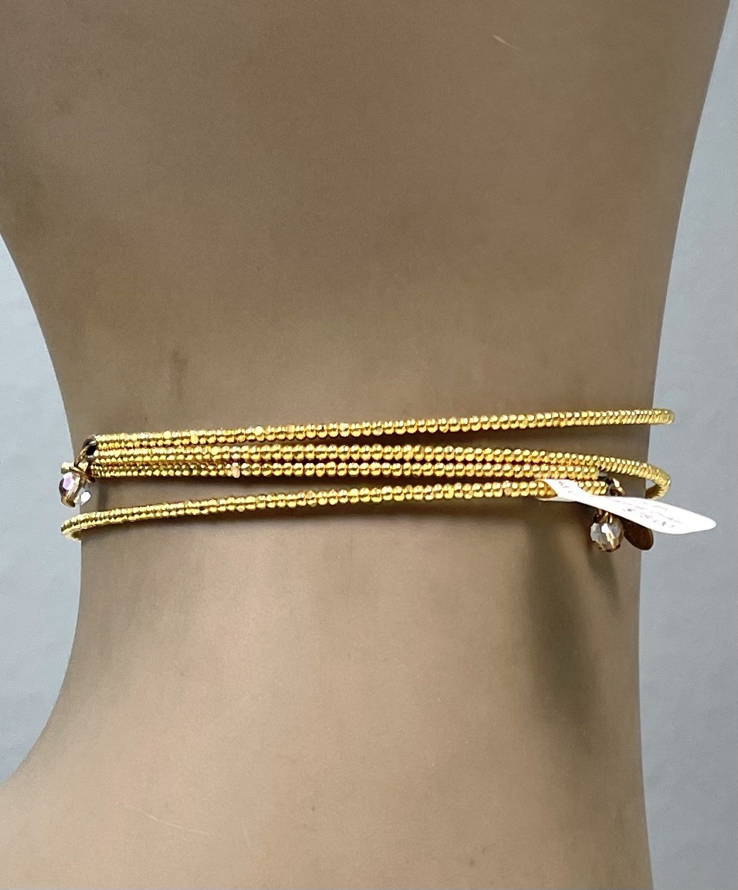 KATZY ANN Dallas, Texas Gold Lt. Col Swarovski CHOKER Necklace 5606-LS-46C NWT
