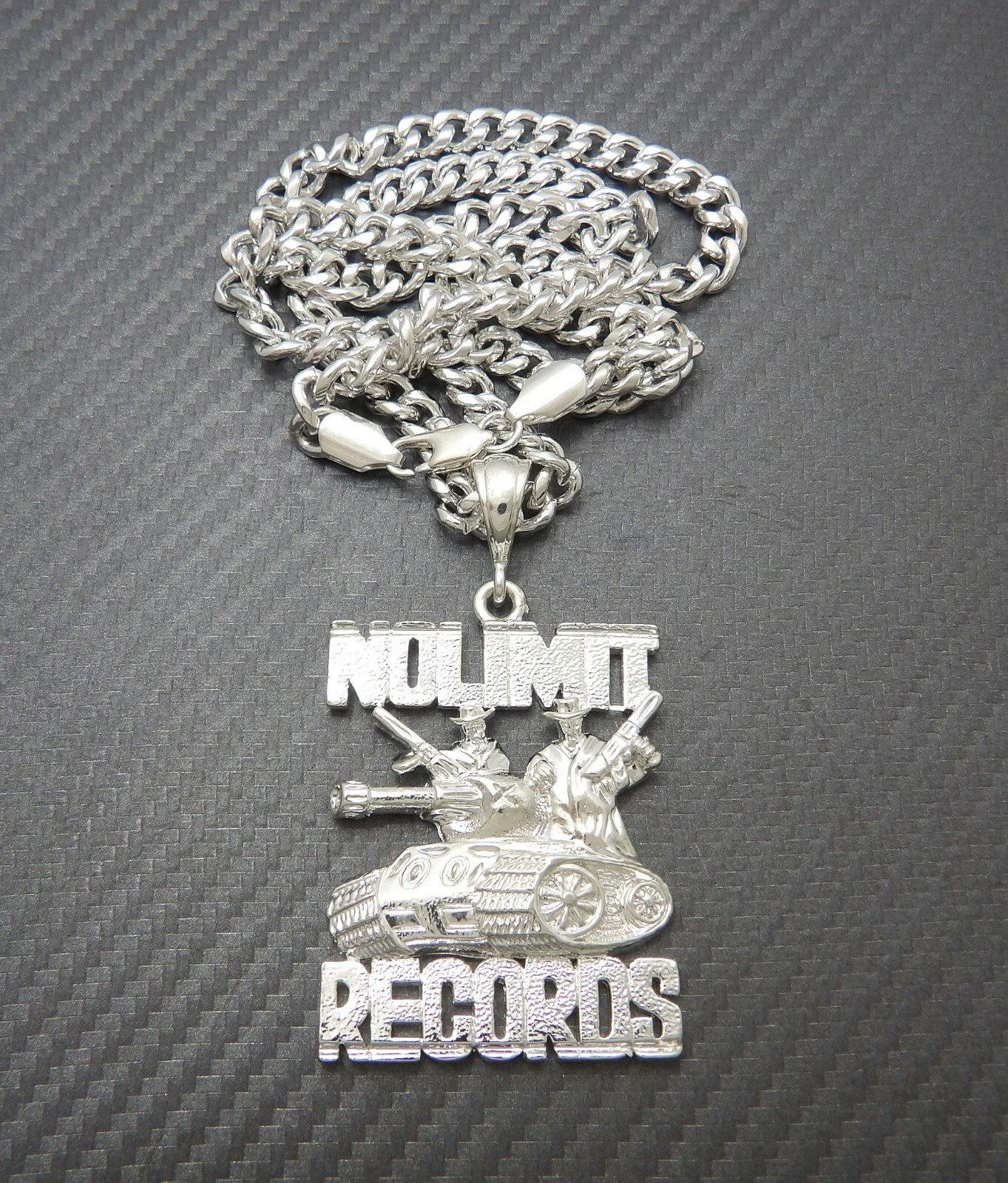 Hip Hop NO LIMIT RECORDS Pendant 6mm 24″ Cuban Chain Necklace RC3912S