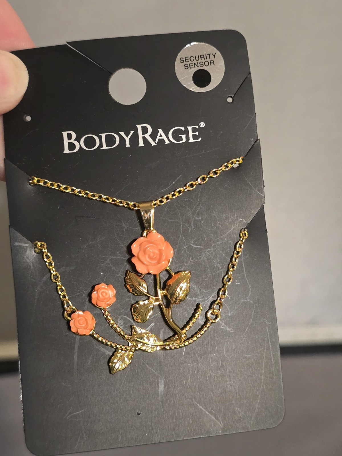 Body Rage Flowering Rose Vine Necklace