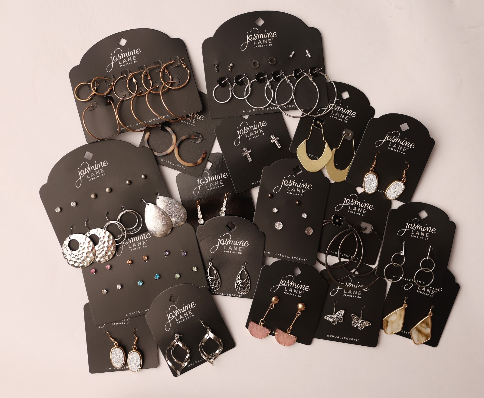 500pc Jewelry Lot Wholesale Earrings Boutique Reseller Bulk Assorted Styles