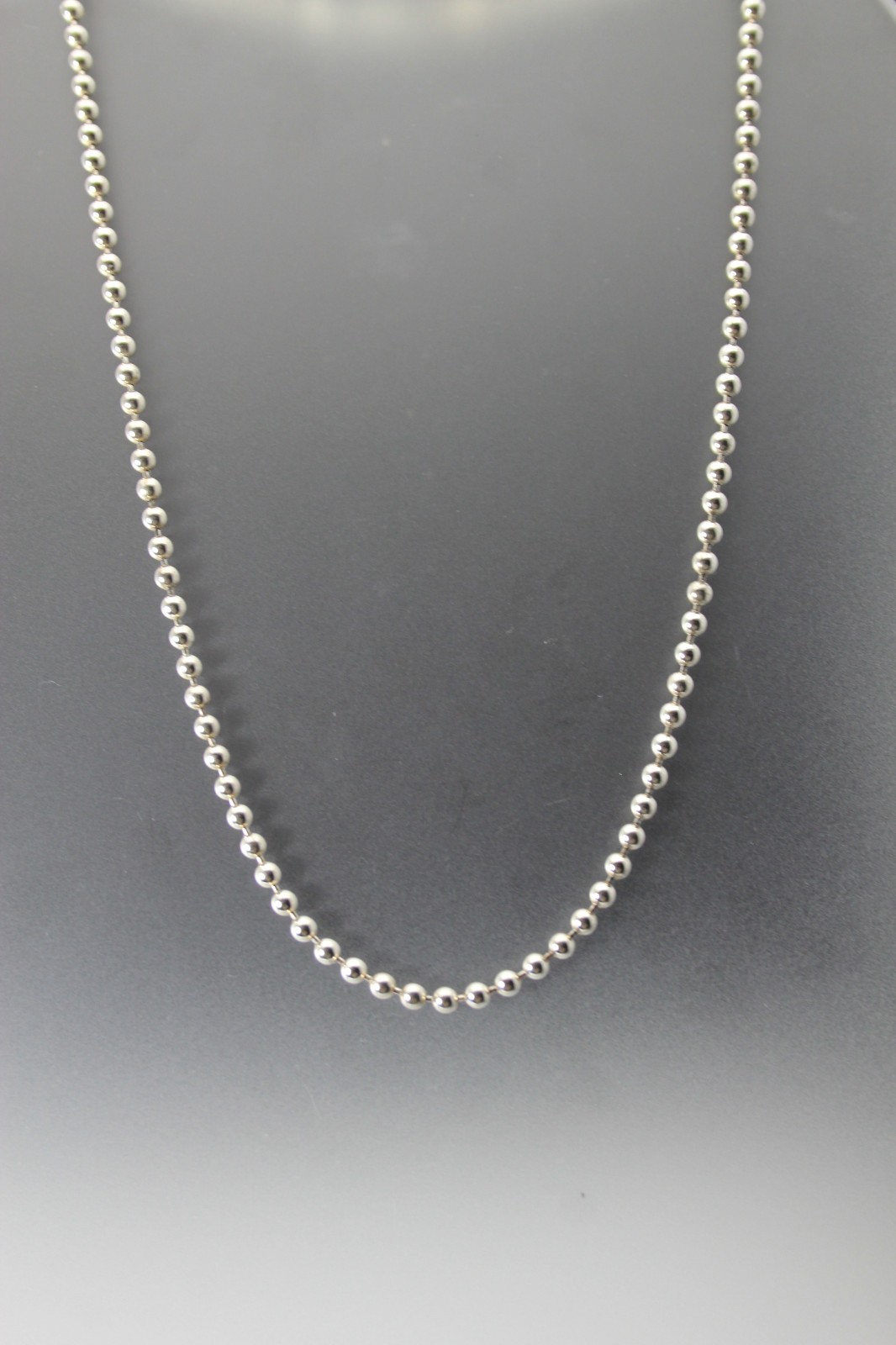 Milor Sterling Silver 925 Large Ball 16″ Long Chain Necklace 9.8 Grams (NEC5949)