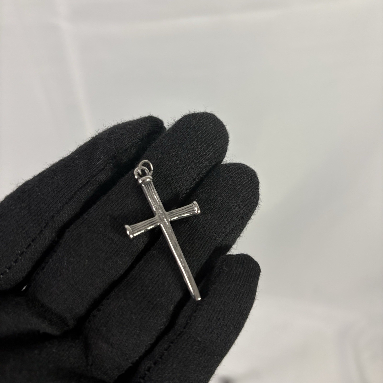 Premium 316L Surgical Stainless Steel Triple Nail Cross Pendant