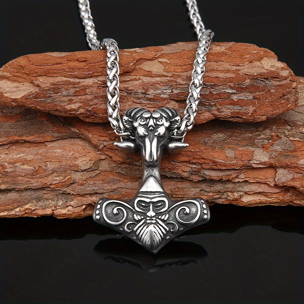 Zinc Alloy Animal Relief Vintage Pendant Necklace Men’s Personalized Accessories