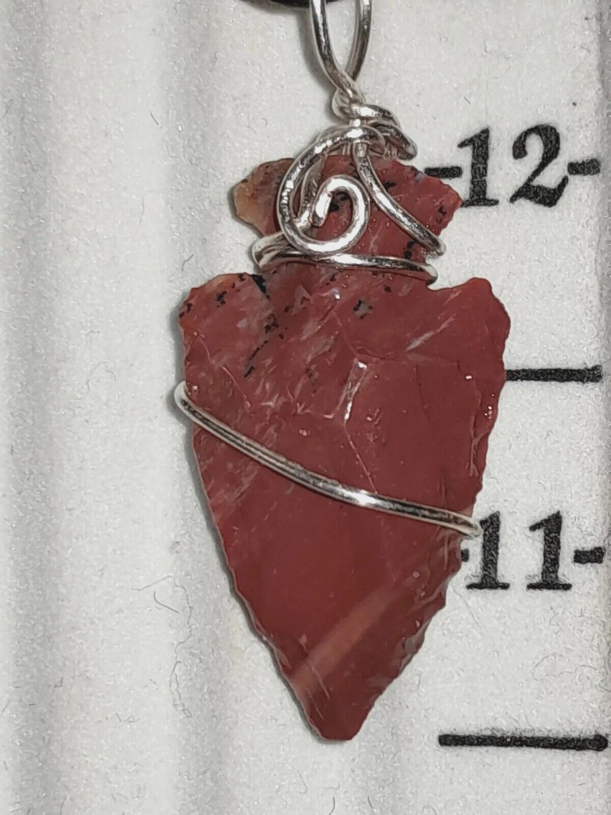 Natural jasper Arrowheads necklaces male female red pendants jewelry Gift unisex