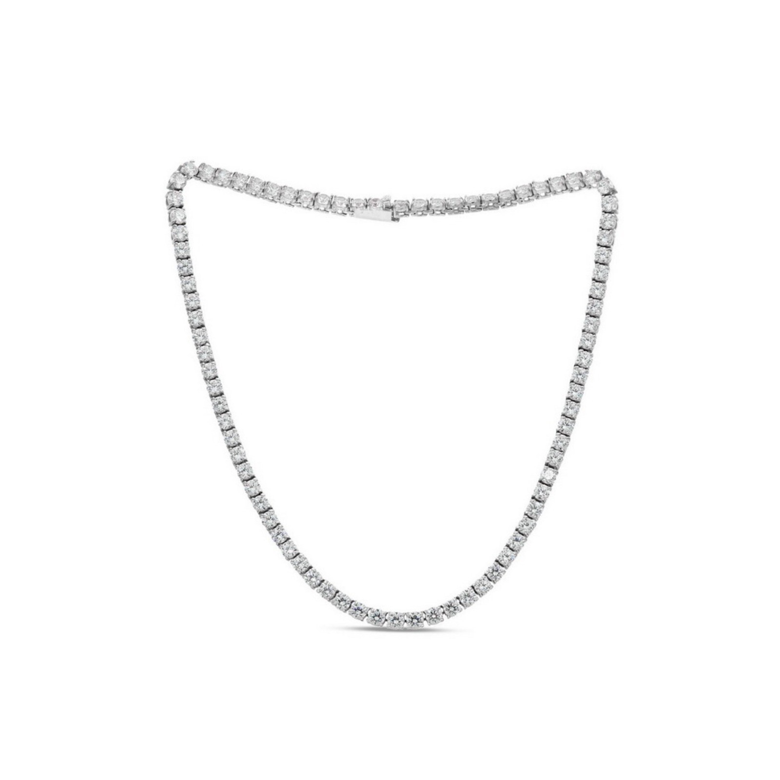 6MM Stainless Steel Cubic-zirconia Tennis Necklace