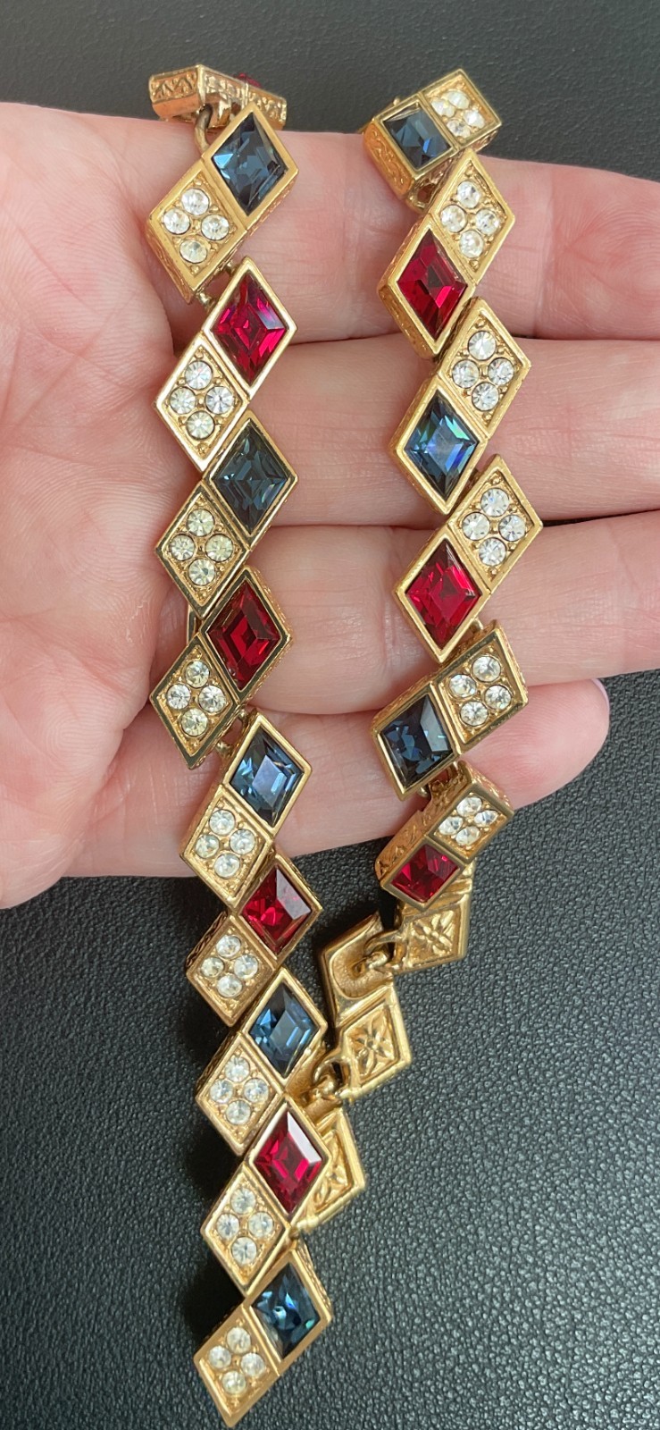 **Vintage** GENUINE Attwood & Sawyer Crystal All Around Statement Necklace
